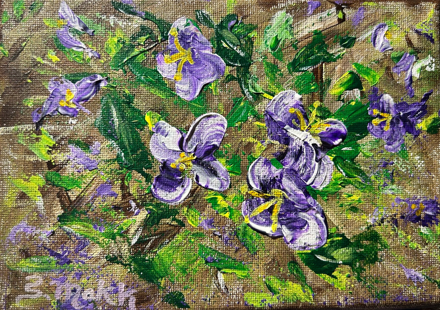 Purple Petals by Sylvia Makk