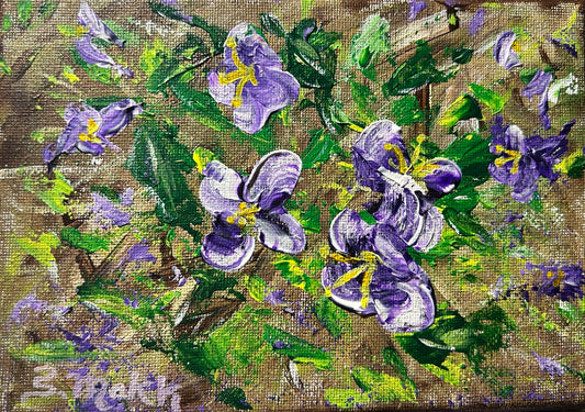 Purple Petals by Sylvia Makk