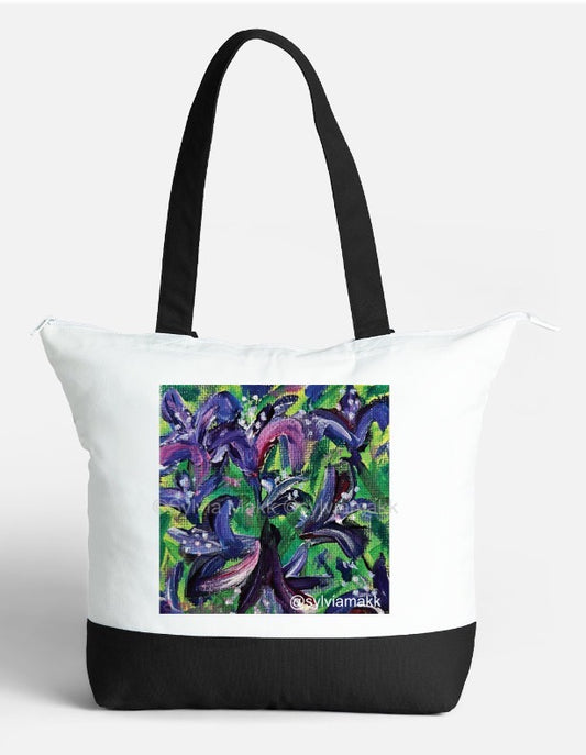 Purple Tote Bag - Sylvia Makk